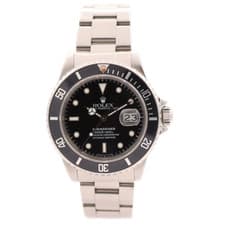 Vintage 1984 Rolex 16800 Oyster Perpetual Date Submariner Automatic Wristwatch