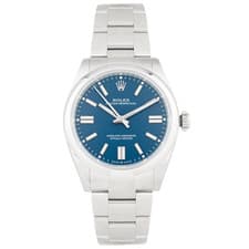 Rolex Oyster Perpetual 41 Stainless Steel Blue Dial 41mm 134300 Full Set