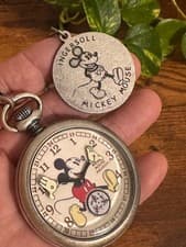 Rare INGERSOLL Mickey hand-wound pocket watch