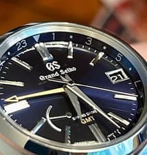 Grand Seiko Heritage Midnight Blue Men's Watch - SBGE281 GMT Complete Box/Papers