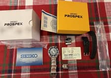 Seiko Prospex 6R15 Automatic Diver Blue Dial Steel w/ Box, Papers, Extra Strap