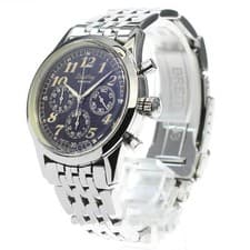 BREITLING NAVITIMER PREMIER A40035 37mm SS Black Dial Chronograph #C362