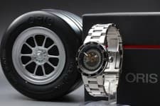 [N MINT w/ BOX] ORIS Williams F1 Team 733-7613 Skeleton Engine Automatic Watch