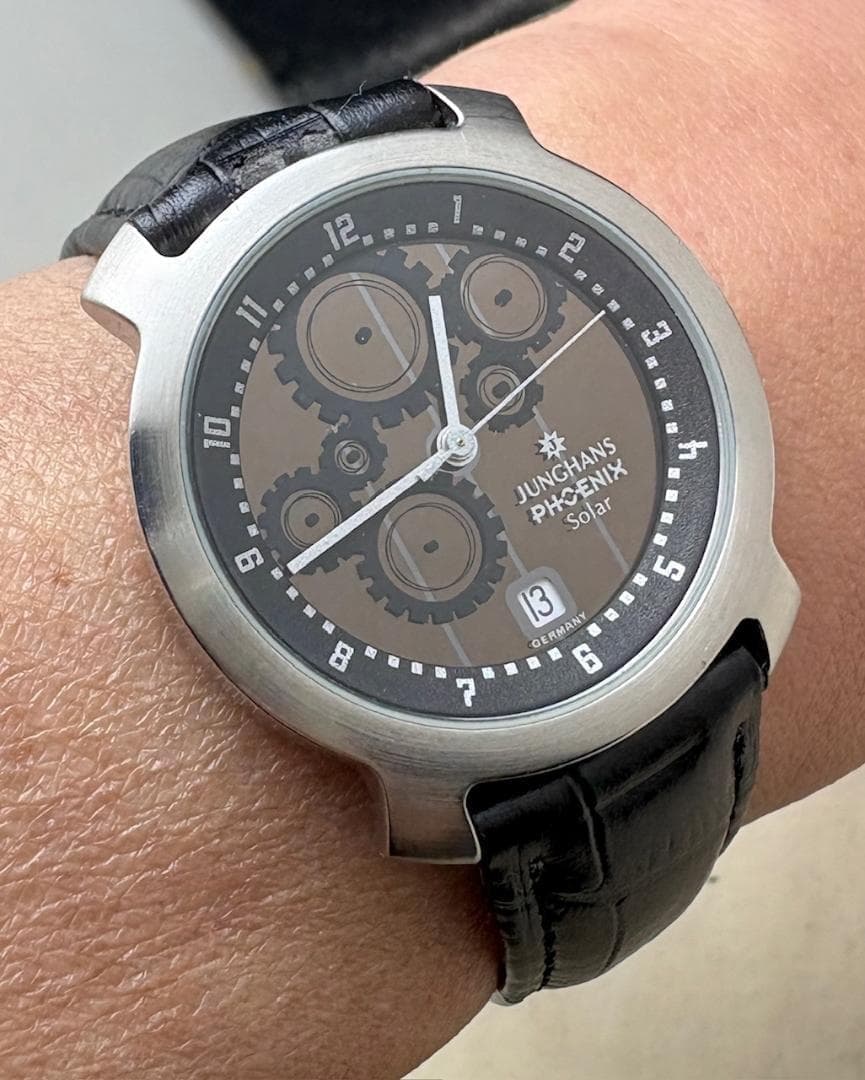 Junghans Phoenix Solar Quartz Vintage Analog Men's Watch Rare Working Condition