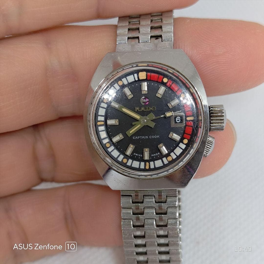 RADO Captain Cook Watch Ladies Vintage Timepiece Inner Bezel Rotating