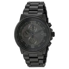 Citizen CA0295-58E Men's Eco-Drive Nighthawk Black IP Steel Chronograph Watch