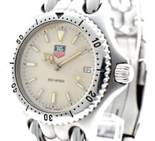 TAG Heuer SEL S99.013 Quartz Men's Watch White Dial 200M Stainless Steel Silver
