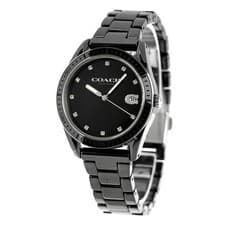 Coach Preston Women’s Ceramic Quartz Watch Black Dial Date
