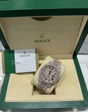 Rolex Datejust 41 2018 Iced Out 25Ct Diamond with Card 126331