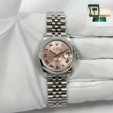 2021 Rolex Datejust 31 278240 31MM Pink Roman Dial Stainless Steel Box Papers