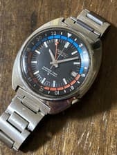 Overhauled Seiko Navigator Timer GMT Pepsi Dial Mens