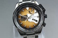 Warranty [Near MINT] Orient Retro Future Guitar DA07-D1-B AT Men's Watch