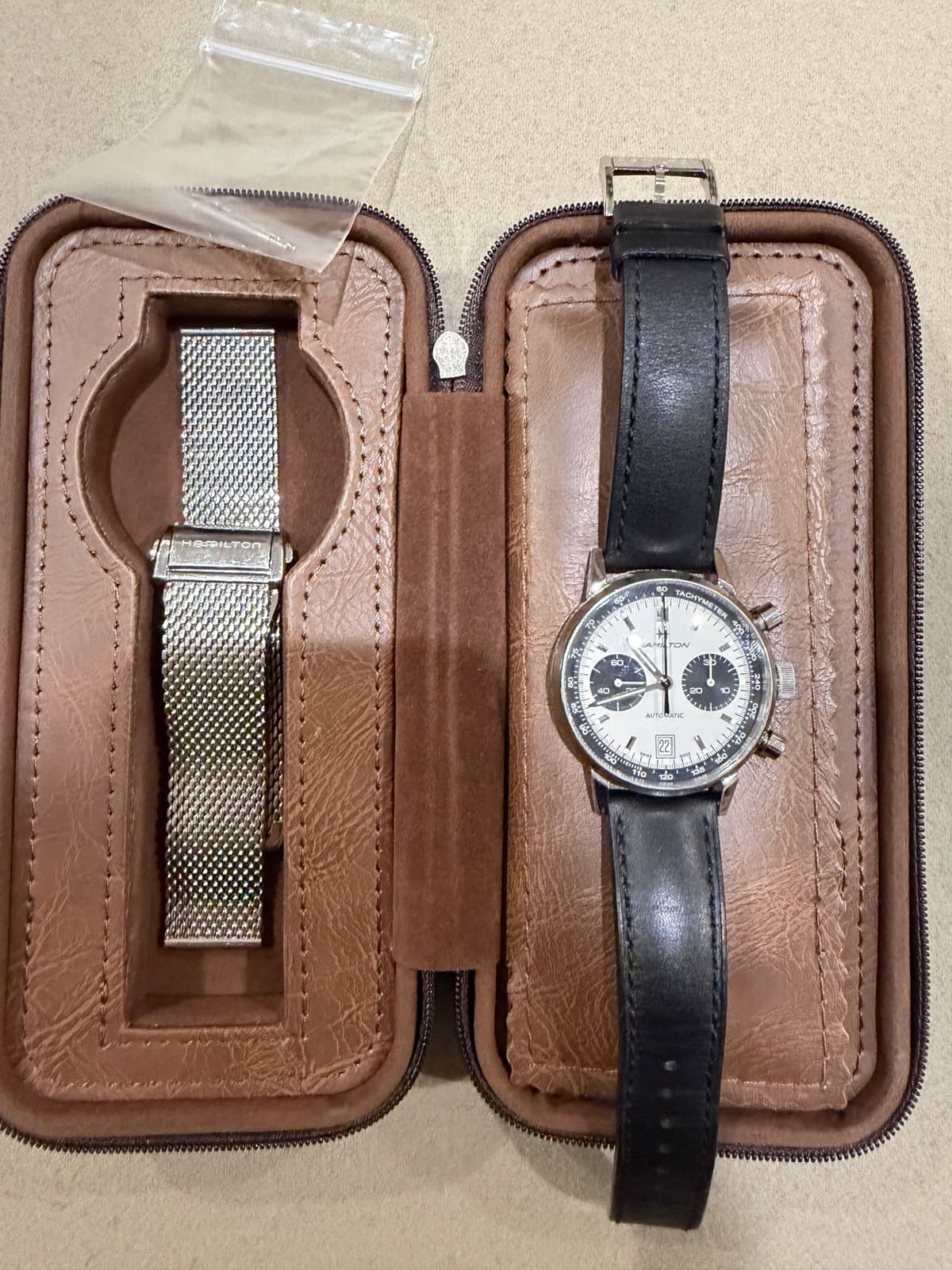 Hamilton Intra-Matic Auto Chrono Men's Watch - 40mm - H38416711  2 Straps!