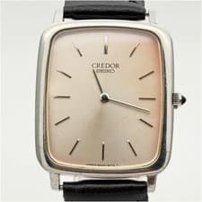 Seiko Credor Quartz Dress Watch 6020 5170 Vintage Square 28mm Unisex Timepiece