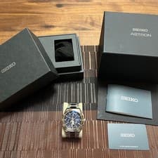 Seiko Astron Nexter SBXC180 GPS Solar Chronograph Limited 1500 Blue Dial Boxed