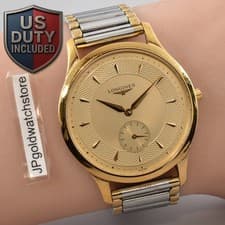 BOX ”N MINT” LONGINES Grand Classic L4.706.2 Small Second Men's Watch From JAPAN