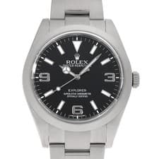 ROLEX Explorer I early model blackout 214270 black Random Number second hand...