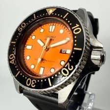 SEIKO Diver's Watch 2625-001B Orange Bezel Quartz Dive Watch - New Battery Strap