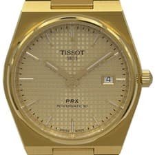 TISSOT PRX Powermatic 80 T137.407.33.021.00 Gold Men's Watch Used Automatic