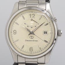 ORIENT STAR EJ00 C0 Automatic Wristwatch Champagne Dial Mens with Box Used