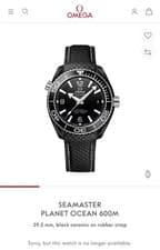 OMEGA Seamaster Planet Ocean 600M Deep Black 39.5 mm Ceramic 215.92.40.20.01.001