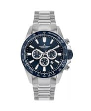 JACQUES LEMANS Men Analog Quartz Casual Watch Classic Dress Blue Dial Waterproof