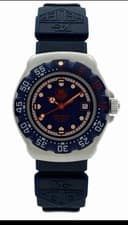 TAG Heuer Professional 200 Meters Quartz Blue Dial Rubber Strap Watch
