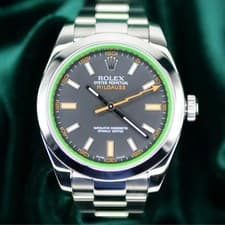 Rolex Milgauss 116400GV Silver Oyster Bracelet with Silver Bezel