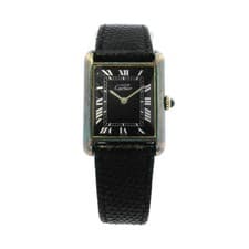 Cartier Tank Vermeil Sterling Silver Gold Plated case