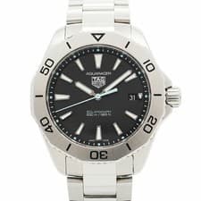 TAG Heuer Aquaracer WBP1114 Black Dial Watch Men s from JAPAN