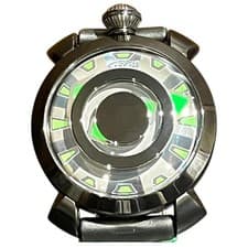 GaGa Milano Men’s 9092 Automatic Watch Black Dial Used From Japan