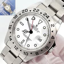 Rolex Explorer II Polar White Steel Oyster 40mm Watch 16570