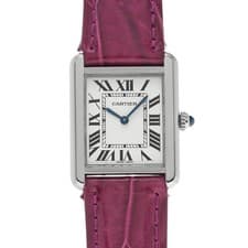 CARTIER Tank Solo Sm FSTA0030 Silver Ladies Used Watch #31031