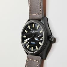 Engineer BALL Watch CARBO LIGHT NM3026C-L2CJ-BK Black Dial Automatic Leather