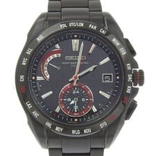 SEIKO Brightz Yu Darvish Model 8B54-0AA0 SS Black Solar Radio-Controlled Watch