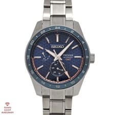 Seiko Presage SARF001 Sharp Edged GMT 6R64 Blue Dial Aitetsu Automatic 42mm JDM