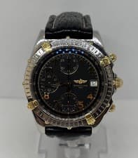 Breitling Chronomat B13050.1 Watch Date Automatic Valjoux 7750 Serviced “Read”