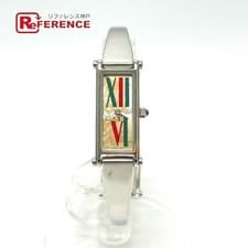 Gucci 1500L Square Bangle Watch Quartz Silver Women's 80s