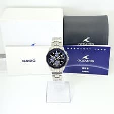 CASIO Watch Oceanus Manta OCW-S6000-1AJF TI Solar Black Working w/Box, Guarantee