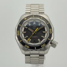Zelos Hammerhead II 1000m Automatic Dive Watch Black Dial Steel Bracelet  50/100