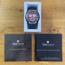 TAG Heuer Formula 1 CAH1112 Red Quartz Chronograph Men's Watch from JP