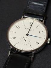 NOMOS Tangente 38 TN1A1W238 164 Manual Wind Sapphire Back Bauhaus Watch
