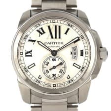 Authentic Cartier Calibre de Cartier LM W7100015 Stainless Steel Mechanical ...