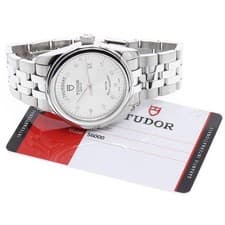 TUDOR GLAMOUR 56000 39mm SS Silver Dial Automatic Day-Date #C215