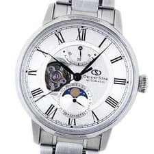 Orient Star Moonphase Watch Mens Automatic RKAM0005S 41mm wrist 20cm