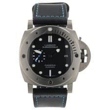Panerai Luminor Submersible Black Dial Titanium 47mm Men's Auto Watch PAM01305