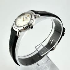 SEIKO CREDOR 1E70-2A40 Quartz Watch White Dial Silver Gold Ladies Round Japan