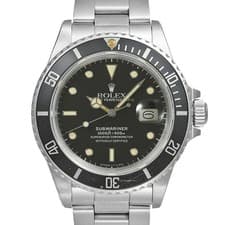 ROLEX Submariner 16800 Black Case Size 40mm x 40mm Men's Used Watch #32231