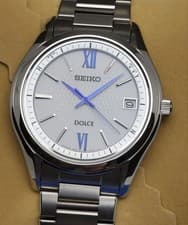 Seiko Dolce Radio Solar Titanium 3-Hand Watch Used from Japan