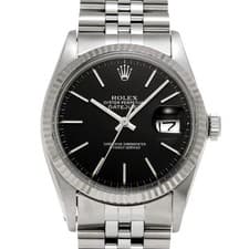 ROLEX Datejust 16014 black WATCH 714253